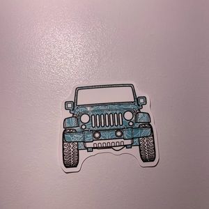 Blue Jeep single